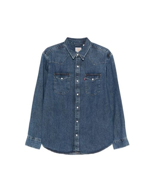 Levi's Blue Denim Shirts for men