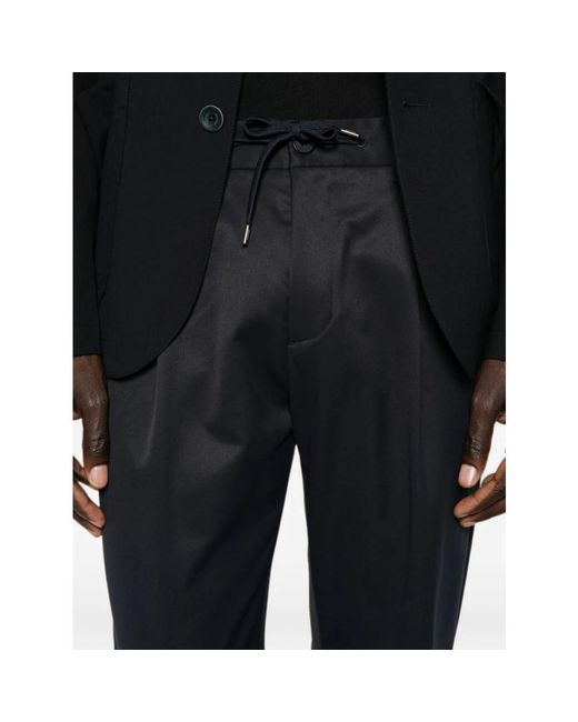 Herno Blue Slim-Fit Trousers for men