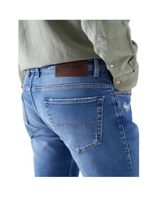Salsa Jeans Slim-fit jeans in Blue für Herren