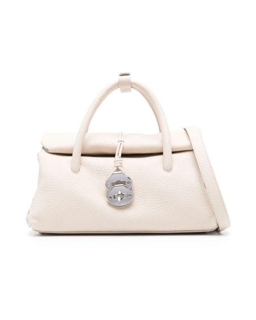 Zanellato White Weiße taschen mit twist-lock-verschluss