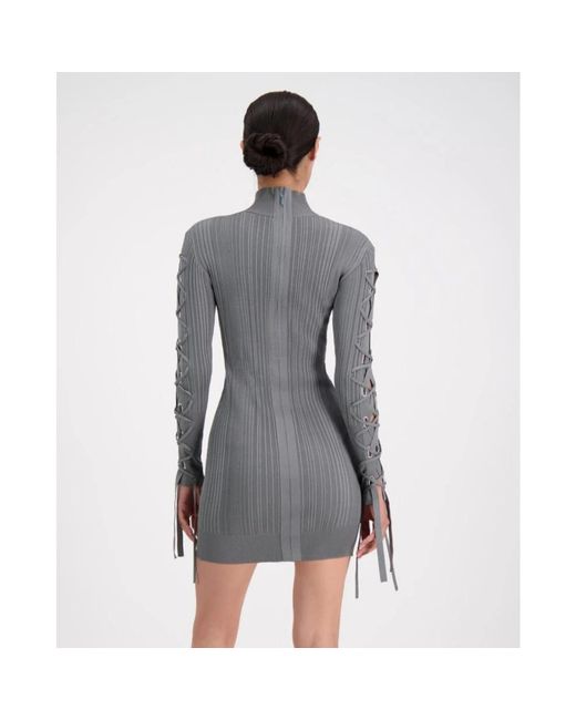 Hervé Léger Gray Short Dresses