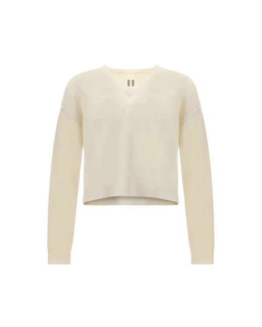 Rick Owens Tommy Sweater in het White voor heren
