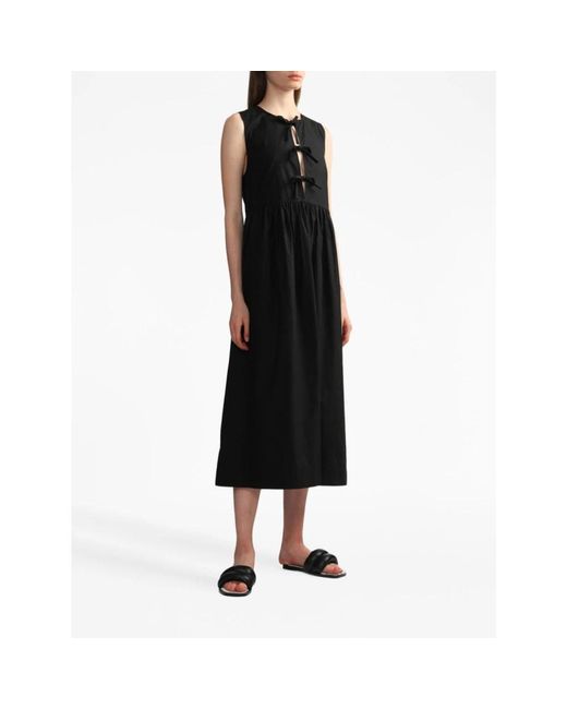 Ganni Black Midi Dresses