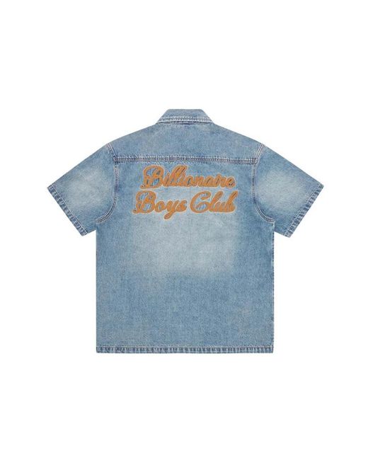 BBCICECREAM Blue Denim Shirts for men