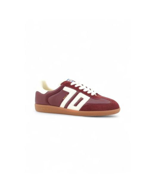 Back70 Schoenen ,Rood ,Leer Sneakers in het Pink voor heren