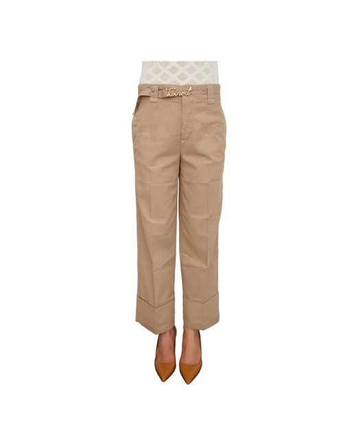 Twinset Natural Cropped Trousers