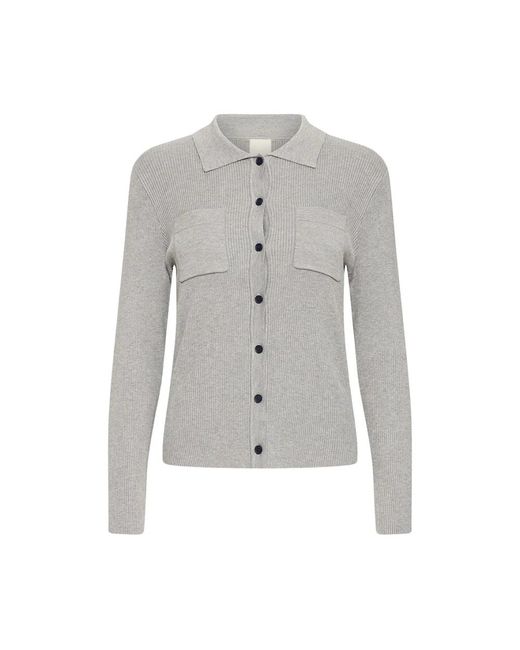 Cardigans Ichi de color Gray