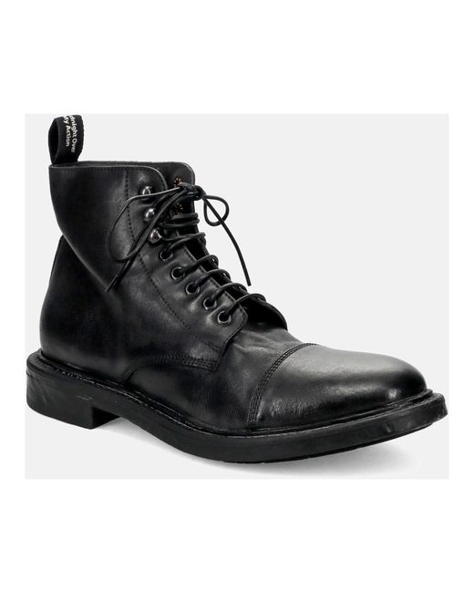 Moma Black Lace-Up Boots for men
