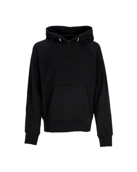 Nike Black Lightweight Hooded Sweatshirt Sportswear Air French Terry Hoodie for men