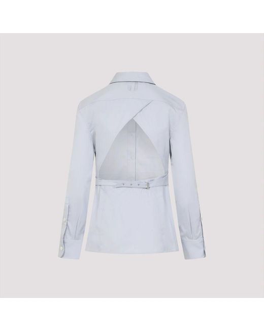 Jacquemus Blue Elegante Graue Bluse Für Frauen