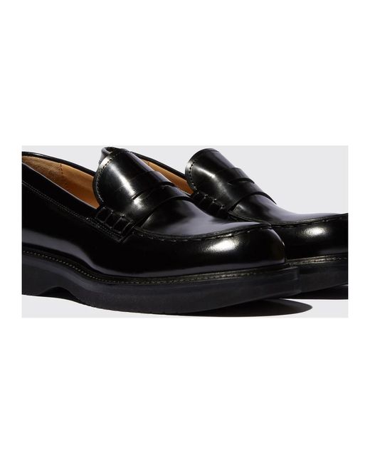 Scarosso Black Handgefertigte italienische michelle loafers