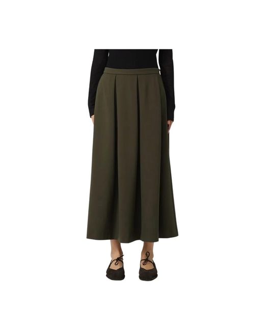 Liviana Conti Green Midi Skirts