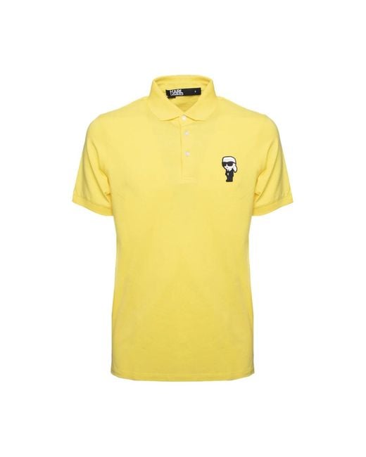 Karl Lagerfeld Yellow Polo Shirts for men