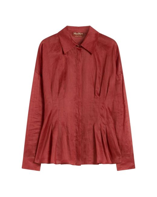 Shirts Max Mara de color Red
