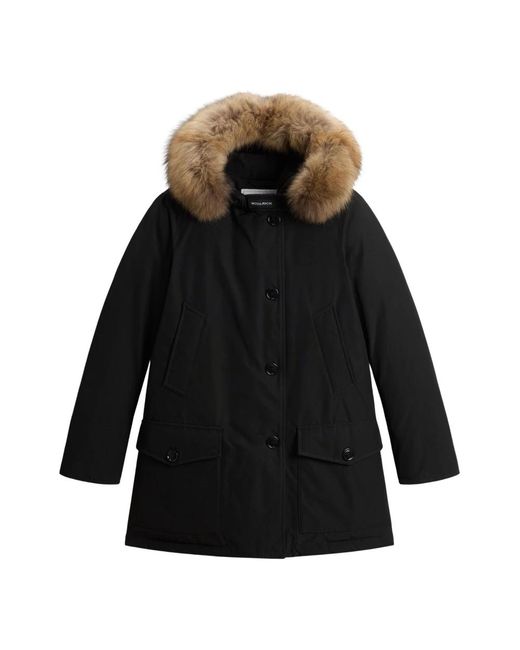 Woolrich Jassen ,Zwart ,Nylon Arctic Parka Jas in het Black