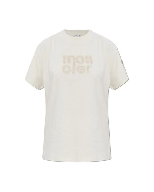 Moncler White T-Shirts