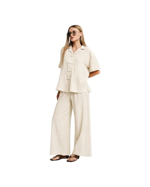 Wide Trousers Please en coloris Natural