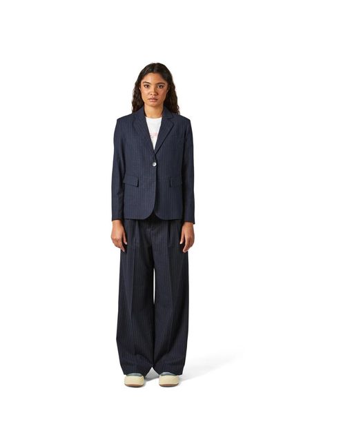 Philippe Model Jassen ,Blauw ,Wol Jas in het Blue