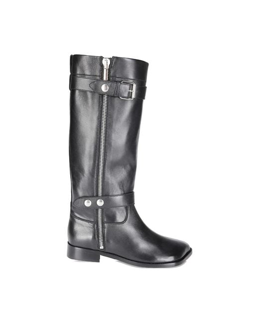 Niccolò Pasqualetti Gray High Boots