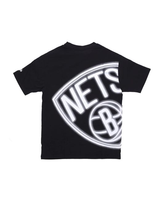 KTZ Tops ,Zwart ,Nba Neon Tee Bronet Zwart/Wit in het Black voor heren
