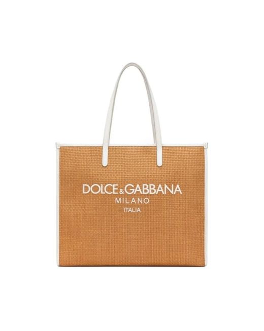Dolce & Gabbana Natural Tote Bags