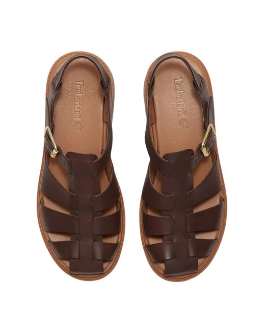 Timberland Brown Flat Sandals