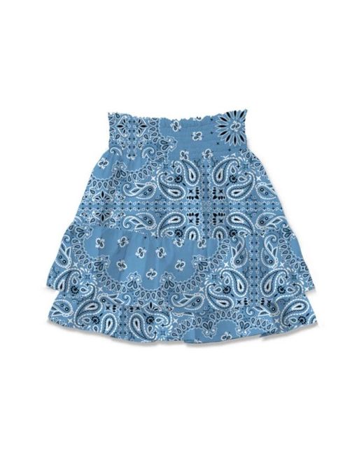 Mc2 Saint Barth Blue Short Skirts