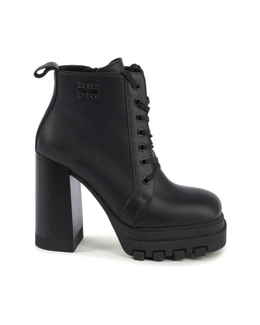 Tommy Hilfiger Black Heeled Boots