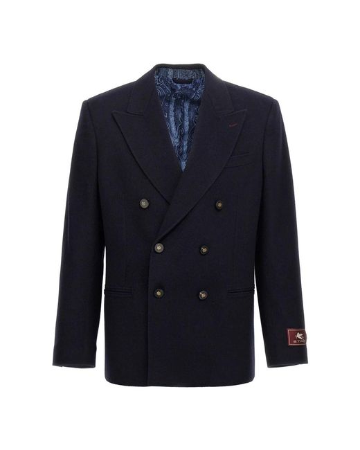 Etro Blue Blazers for men