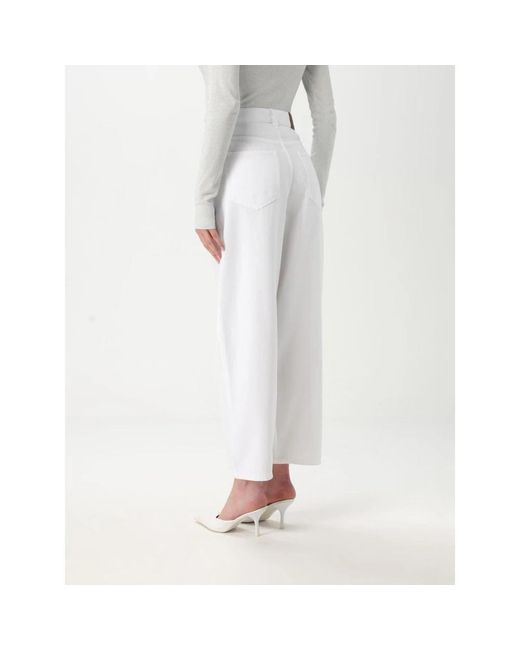 Pinko White Straight Fit Jeans