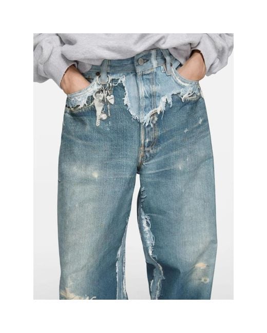Acne Blue Wide Jeans