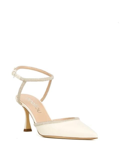 Ninalilou Metallic Slingback Pump