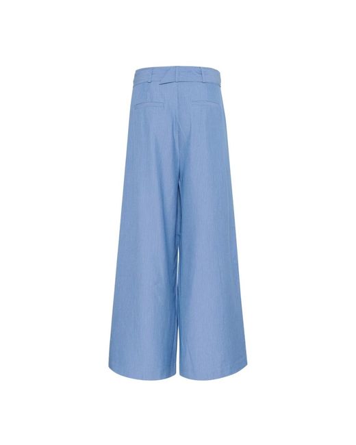 Wide Trousers My Essential Wardrobe de color Blue