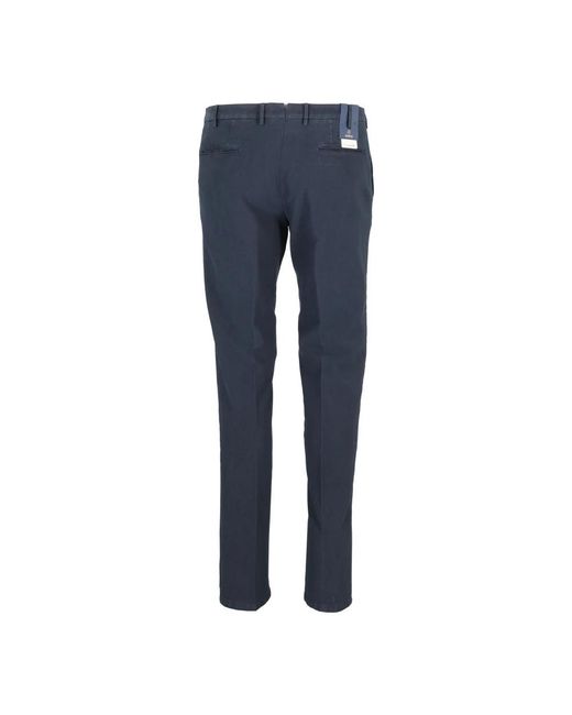 Santaniello Blue Slim-Fit Trousers for men