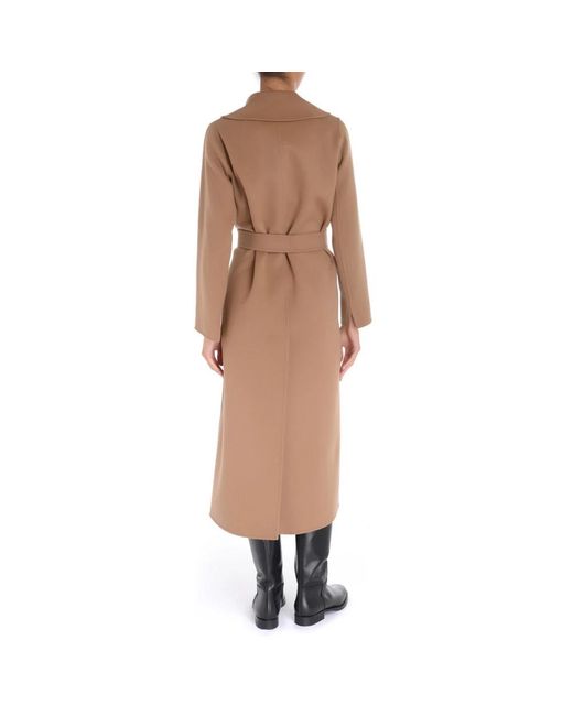 Max Mara Brown Belted Coats