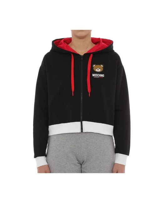 Zip-Throughs Moschino de color Black