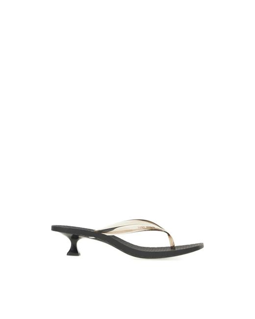 Tory Burch Black Heeled Mules