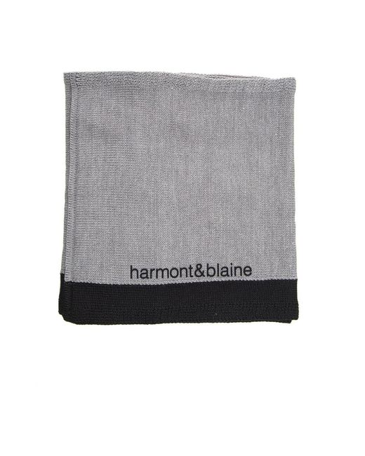 Harmont & Blaine Gray Winter Scarves for men