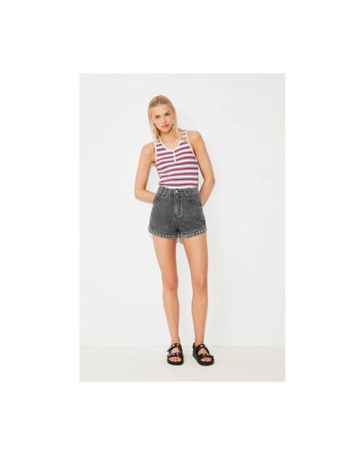 Denim Shorts Suncoo de color Gray