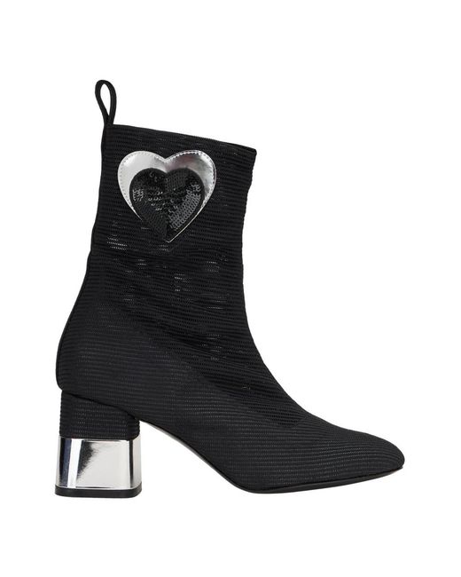 Moschino Black Heeled Boots