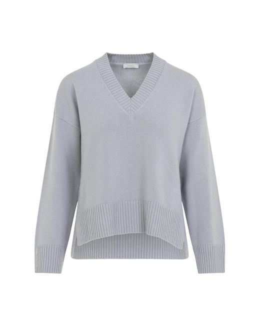Peserico Gray V-Neck Knitwear