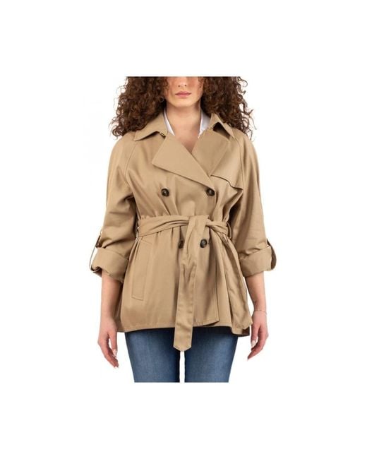 Fay Natural Double-Breasted Coats