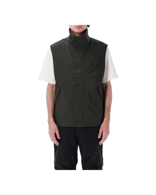 Nanamica Black Vests for men