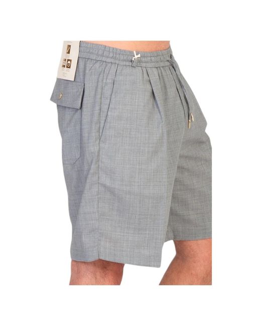 BRIGLIA Elastische taille shorts,shorts mit elastischem bund in Gray für Herren