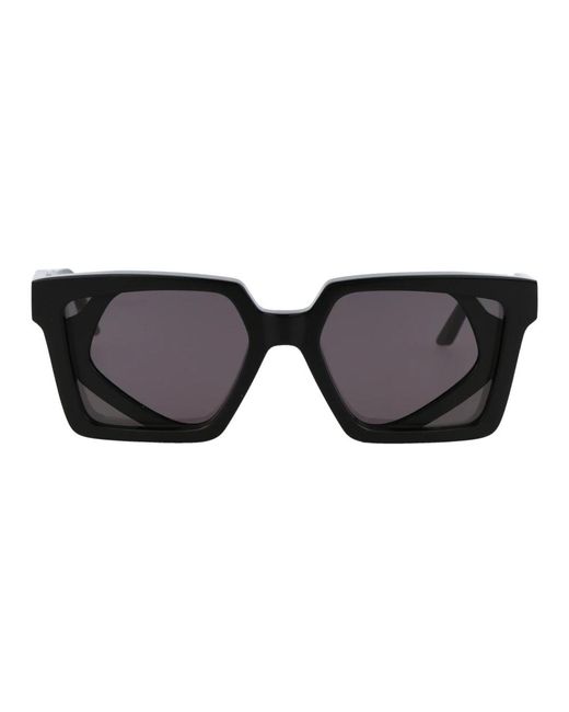 Kuboraum Stylische sonnenbrille mit maske t6 in Black für Herren
