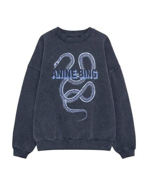 Anine Bing Blue Sweatshirts