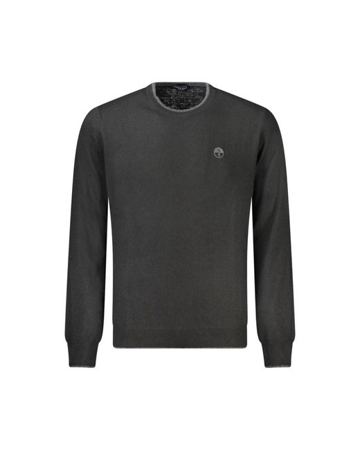 North Sails Black Round-Neck Knitwear for men