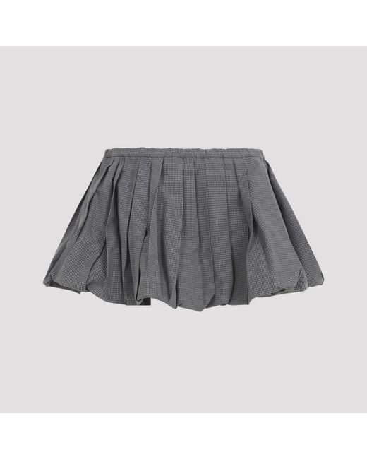 Miu Miu Gray Short Skirts