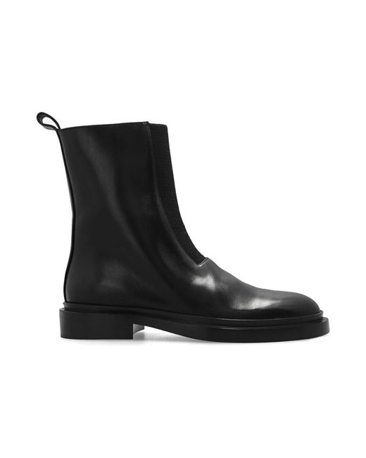 Jil Sander Black Ankle Boots