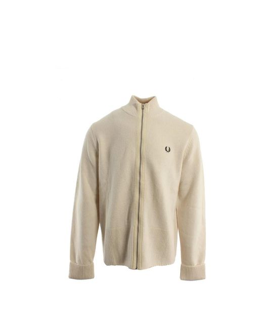 Fred Perry Truien & Vesten ,Katoen Vest in het Natural voor heren